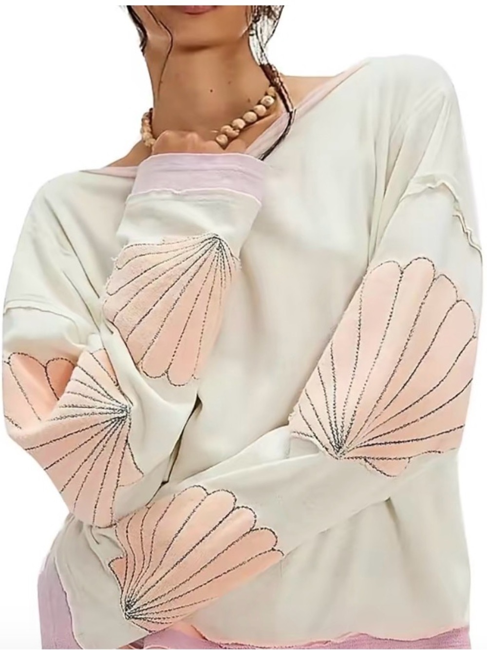 We are the Free Shell tee /light sweater Large - Picture 4 of 6